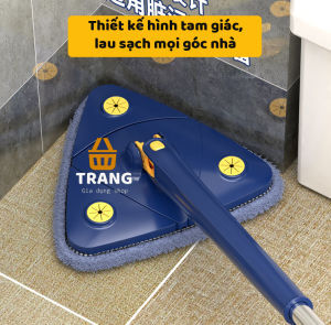 (Hàng loại 1) Chổi lau đa năng hình tam giác tự vắt cây lau nhà thông minh chổi lau trần nhà đa năng tiện ích