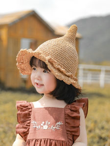 Handcrafted Casual Style Childrens Fishing Cap Summer New Fashionable Baby Girl Hat Cotton Blend Fabric Sunshade Cap