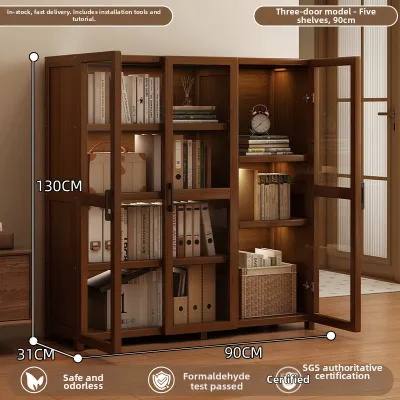 ZHUSHANXIA | Acrylic Door Book Display Storage Cabinet