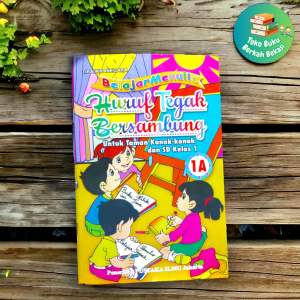 buku belajar menulis huruf tegak bersambung 1a