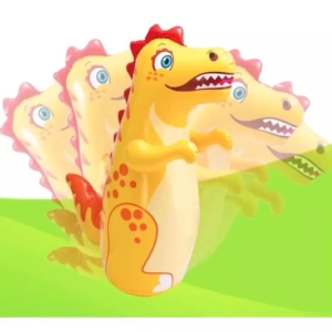 <𝙇𝒂𝙯𝑺𝙜𝑴𝙖𝒍𝙡> Kids 3D Inflatable Tumbler Toy Children Cartoon Animal Blow Up Family Interactive Punching Boxing 80cm