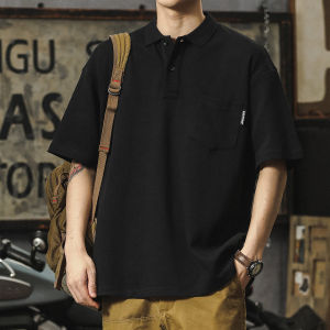 Heavyweight Loose Fit Mens Casual Polo Shirt