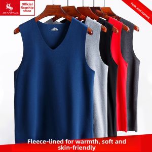 JIFANPAUL | Mens Warm Seamless Vest 2025 Autumn Winter New Style Sleeveless Waistcoat