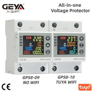 Geya | GEYA Smart Tuya WIFI Switch Kwh Metering Circuit Breaker with Voltage Current and Leakage Protection 63A 80A AC220V