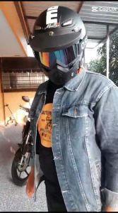 Skuterhelm91 Helm Dewasa Retro Klasik JPN MONSA MOMO Vintage Jap Style Moto Cross Hitam Black Doff Matt Goggle Mask Masker OSBE Topi Pet SNI M L XL