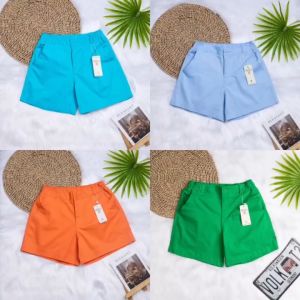 Quần Sọt Kaki Nữ Lưng Thun Dây Kéo Hàng Xuất Khấu Có Nhiều Màu