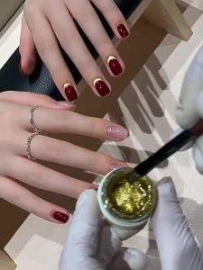 Bộ Sơn Móng Tay Bóng Đỏ Đậm