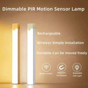 50cm/30cm/20cm Wireless Rechargeable LED Motion Sensor Cabinet Light - Ideal for Closet Kitchen Wardrobe Stairs - Battery Operated Night Jmax