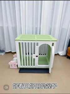 "Local Stock" Dog Cage Comes with Pee Tray and Wheels pet kennel Dog House Dog Bed Pet Playpen Crate Small medium and large breed dog crate and toilet combination