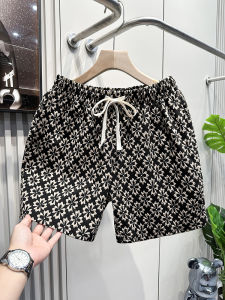 Quần Short Thể Thao Nam Mùa Hè Thoáng Khí Co Giãn Thoải Mái Quần Đi Biển Dáng Rộng Họa Tiết Kẻ Caro Phong Cách Retro
