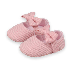 Baby Girls Knitted Floral Prewalker Shoes Anti-Slip Cotton Soft Sole Toddler First Walkers Summer Infant Footwear 0-18 Months