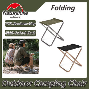 Naturehike Lightweight Outdoor Camping Chair Aluminium Folding Fishing Stool Collapsible Camping Seats Hiking Stool Portable Mini Chair