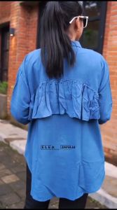 Kemeja Rayon Oversize: Atasan Wanita Lengan Panjang & Desain Kemeja Wanita Modern