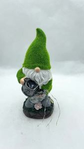 Solar Statue Light Gnome Dwarf Statue Ornament Garden Resin Craft Outdoor Courtyard Light