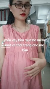 Đầm Bầu Váy Bầu Xuông Thời Trang Thiết Kế Công Sở Xinh Xắn M761 Mặc Đi Chơi Đi Làm