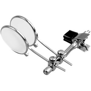 High Definition Glass Lens Repair Magnifying Glass Watch Repairing 10 times 2 Inches Lens Eyeglass Clip Measurement Tools