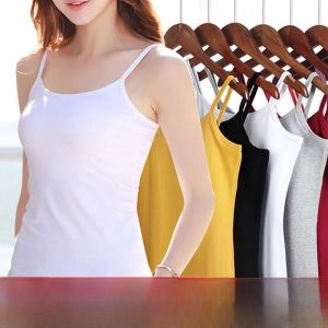 Slimming Adjustable Strap Solid Color Tank Top