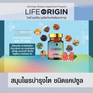 (1 กระปุก) ผลิตภัณฑ์เสริมอาหาร ไลฟ์ ออริจิ้น (Life Origin) สมุนไพรจากธรรมชาติ บำรุงสุขภาพ บำรุงเลือด  ขนาด 30 แคปซูล