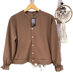 Cardigan Hornet Kancing Mutiara / Atasan Wanita Terbaru