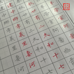 Adult Calligraphy Practice Book Hard Pencil Regular Script Ancient Tombstone Learning Material for Men And Women Not Quick Fix