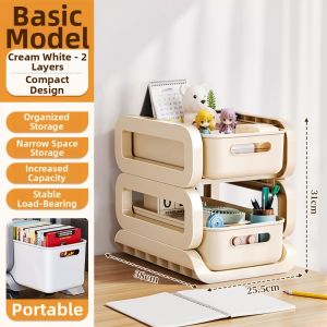 JIAJIESHI | Moveable Under Table Storage Shelf Multiple Layers