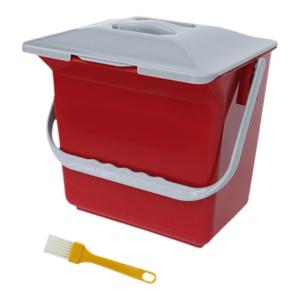 DrDirt Kitchen Trash Can Wet Waste Dry Separation Home Use Desktop Compost Bin Tea Water Bucket Double Layer Storage Container