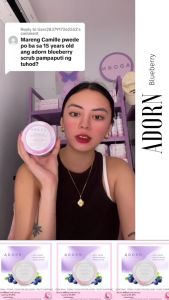 ADORN Blueberry Whipped Scrub and Chimchaghan Soap 70g 10x Whitening Anti-Aging Collagen by Calmskin