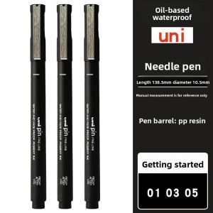 Mitsubishi Uni Pin Fineliner Pen Set Waterproof Highlighter Line Drawing Black Design Architecture Sketching Hand Drawing Anime Line Sketch Watercolor Pen Simple Drawing Art Student Professional