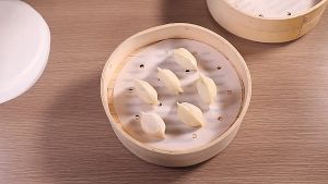 100 Pcs Kertas Alas Dimsum Kertas Alas Kue Tahan Panas Tidak Lengket Untuk Air Fryer Tatakan Kukusan