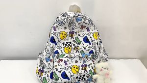 Deere Jack 🌺【Miễn Phí Vận Chuyển】🌺 Túi Nữ Mới Cặp Sách Độc Đáo Cá Tính Graffiti Dễ Thương Thời Trang Trung Học Ba Lô Sức Chứa Lớn Balo Sinh Viêntúi xách nữ đẹpcặp đi học nữ balo đi hoc cặp sách học sinh cấp 2 กระเป๋า นักเรียน  ba lô trẻ em ba lô đi học