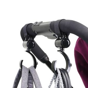 Baby Stroller Hooks Plastic Buckles Clips Carabiner Multifunction Household Trolley Diaper Bag Organizer Hook Pram Hanger