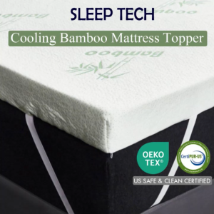 (SG Stock) Bamboo Fabric Cool-Gel Infused Foam Mattress Topper | Cooling Bamboo Mattress Protector Bamboo Cool Underwear Bamboo Mattresses Bamboo Comforter - Lazada