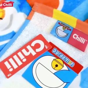 ของแท้ 100% JHC Towel ผ้าเช็ดตัว ผ้าขนหนู ลิขสิทธิ์ Doraemon TDP-1904 ขนาด16x32นิ้ว (ผ้าเช็ดผม )