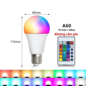 Parkson | Đèn LED RGB E27 Điều Khiển Từ Xa Đèn Xung Quanh Đầy Màu Sắc AC220V Đèn Trang Trí Cho Phòng Khách Chiếu Sáng Trang Trí Nhà Cửa