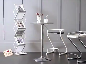 Coffee Table High Round Bar Cafe Milk Tea Shop Balcony Iron Dining Side TableBar table Family Living Room High Foot table long Table Milk Tea Shop Table Narrow Table