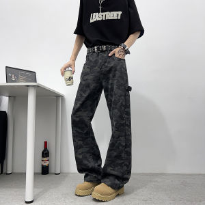 Quần Tây Công Sở Kẻ Sọc Phong Cách Mỹ Cổ Điển Dành Cho Nam Mùa Xuân Hè Quần Dài Ống Đứng Màu Trơn Quần Thường Ngày