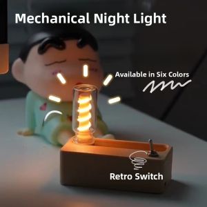 Mechanical Magnetic Night Light Bedroom Sleep Lamp Creative Flip Jump Light Desktop Decoration Birthday Gift