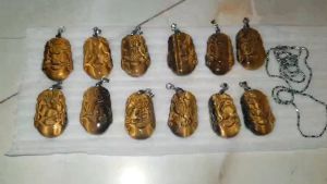 Mặt dây chuyền 12 con giáp đá mắt hổ