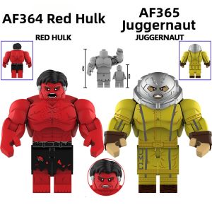 Super Hero Assembly Building Blocks Red Tank And Hulk Minifigures
