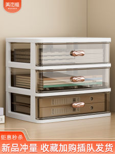 Desktop Organizer Box Drawer Style Cosmetic Supplies Arrangement Storage Cabinet Workbench Multi-layer Rectangular Shelf