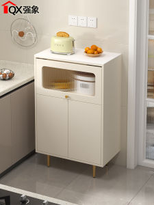 Creamy Style Kitchen Storage Sideboard Coffee Table Sofa Side Cabinet Rock Plate Living Room Furniture Multi-Function Cabinet