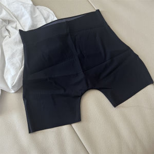 Mid-High Waist Fashion Tape Seamless Ice Silk Nylon Soft Comfortable Breathable Postpartum Body Shaping Belly Contracting Bottoming Safety Pants