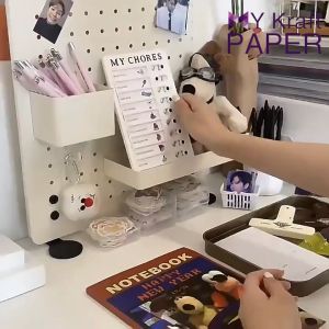 MY CHORES Memo Board Plan Bulletin Board Develop Child Habits Daily Task Planning Board Kids Time Management Checklist Board  Reusable Checklist Board Daily Task Planning Board Hanging To-Do-List Pad RV Student Checklist