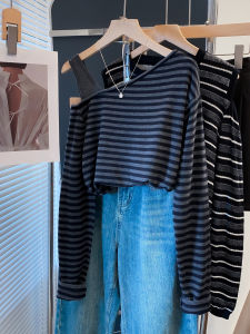 JIANDIYA | Sleeveless Striped Sweater Loose Fit Knitwear