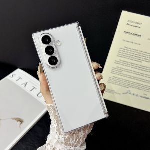 โปร่งใสฮาร์ด PC บานพับสําหรับ Magsafe เคสโทรศัพท์แม่เหล็กสําหรับ Samsung Galaxy Z พับ 7 6 5 5G Sockproof CLEAR COVER