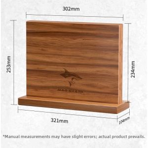 Mad Shark | Magnetic Solid Wood Knife Holder