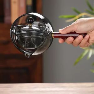 Heat-Resistant Glass Tea Pot for Tangerine Peel Tea