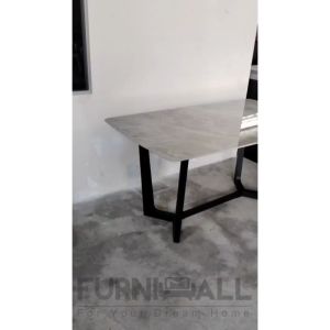 FURNIMALL 7555 Sintered Stone Modern Dining Table / Ceramic Table / Ceramic Meja Makan/Italian Style marble table 岩板餐桌