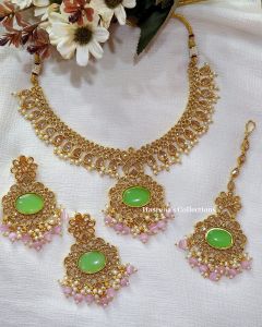 Haseenas Ad Reverse Kundan Necklace Set