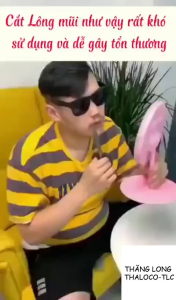 Dụng cụ cắt tỉa lông mũi bằng thép không gỉ lưỡi sắc bén hộp cao cấp máy cắt lông mũi an toàn tiện lợi tặng cọ vệ sinh - MOGEE